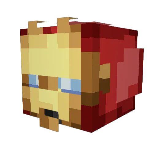 mc_xiaolong00 Minecraft avatar head, 3D render
