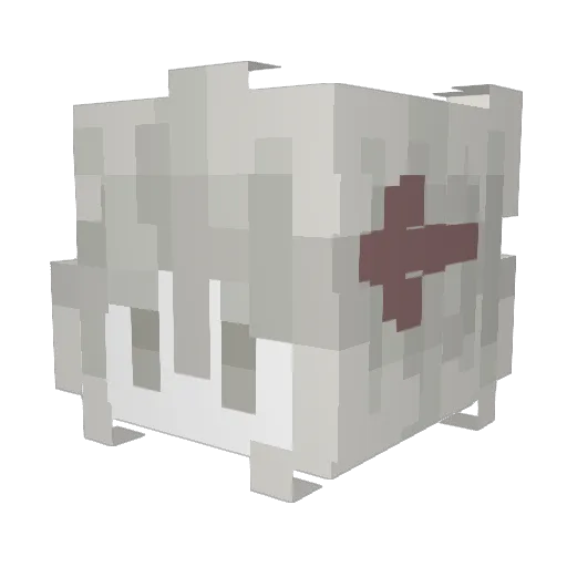 mc_xuefeng Minecraft avatar head, 3D render