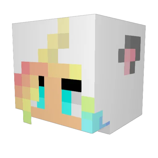 mcab2012 Minecraft avatar head, 3D render