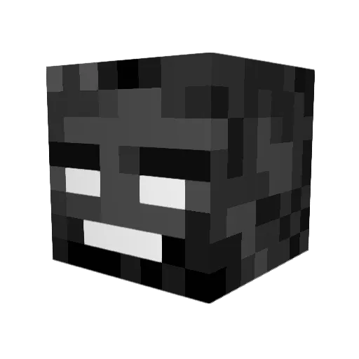 mcaw00011 Minecraft avatar head, 3D render