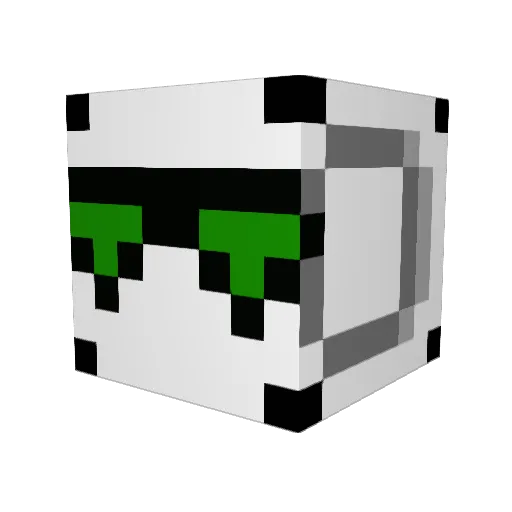 mcb_180 Minecraft avatar head, 3D render