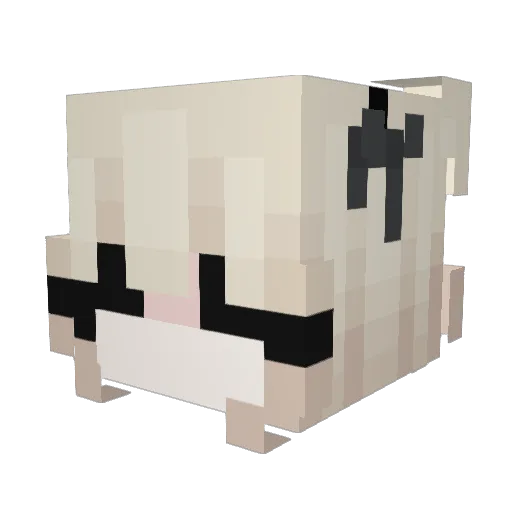 mcbbs123 Minecraft avatar head, 3D render