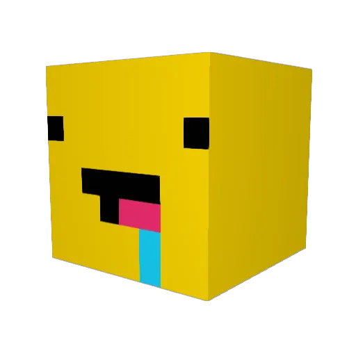 mcbeasto Minecraft avatar head, 3D render