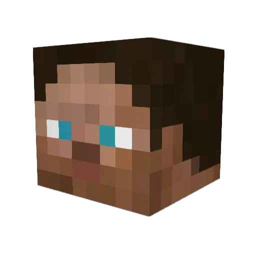 mcbr0 Minecraft avatar head, 3D render