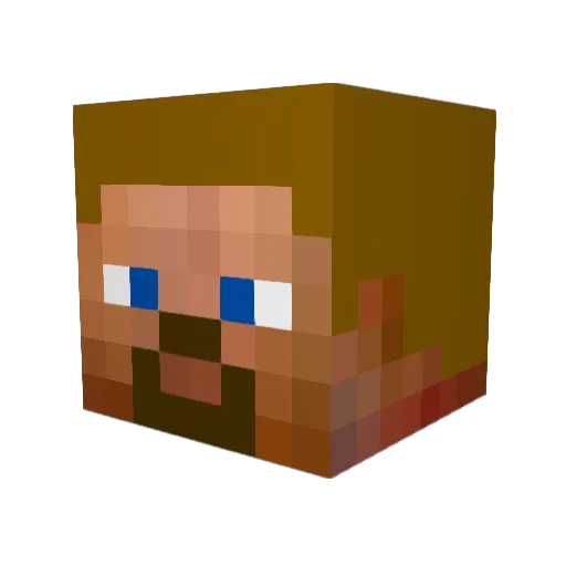 mccajoe Minecraft avatar head, 3D render