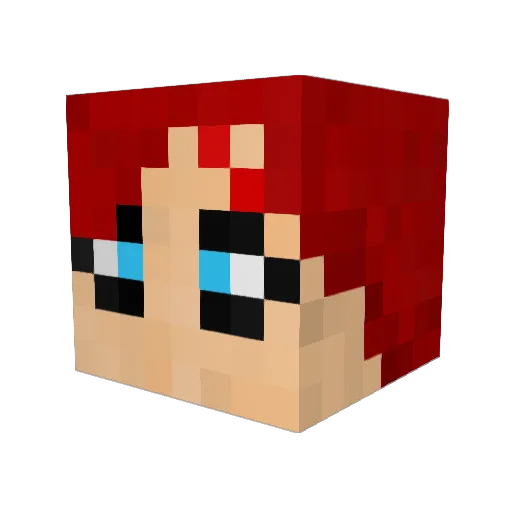 mccaliber99 Minecraft avatar head, 3D render