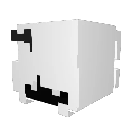 mccnzz Minecraft avatar head, 3D render