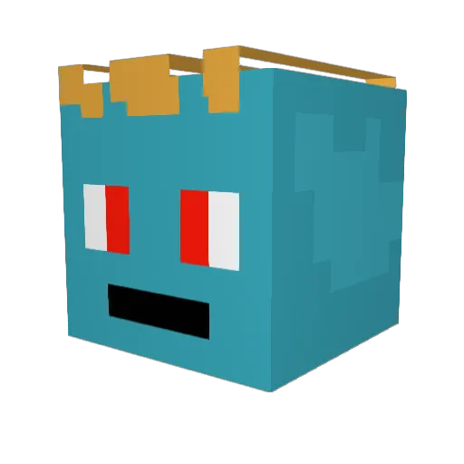 mcconaha Minecraft avatar head, 3D render