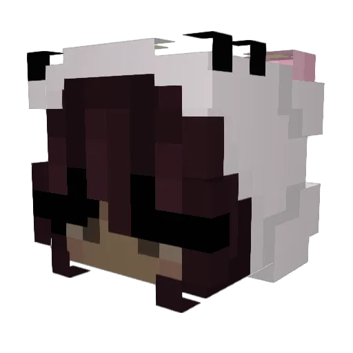 mccru Minecraft avatar head, 3D render