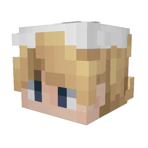 mccursor Minecraft avatar head, 3D render