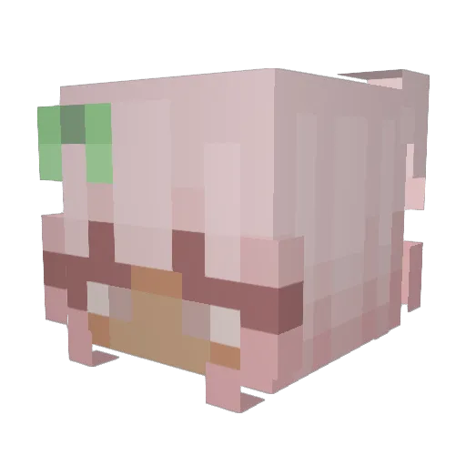 mcczo Minecraft avatar head, 3D render