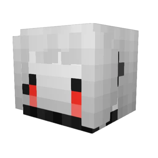 mcdzy Minecraft avatar head, 3D render