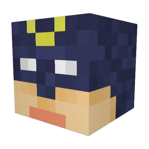 mcferson Minecraft avatar head, 3D render