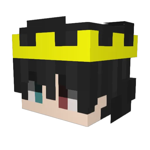 mcfeting Minecraft avatar head, 3D render