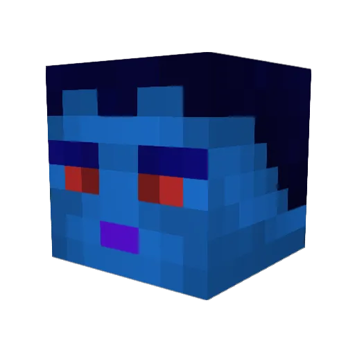 mcfetti001 Minecraft avatar head, 3D render
