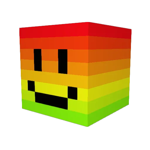 mcfluffleduff Minecraft avatar head, 3D render