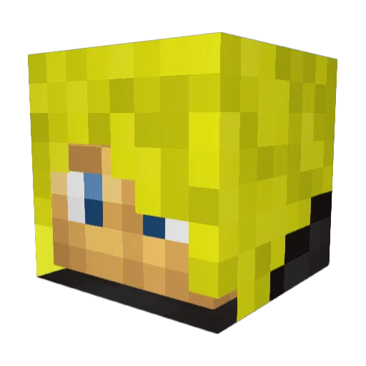 mcfly1uk Minecraft avatar head, 3D render