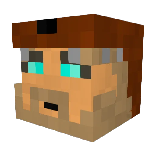 mcfly_12 Minecraft avatar head, 3D render