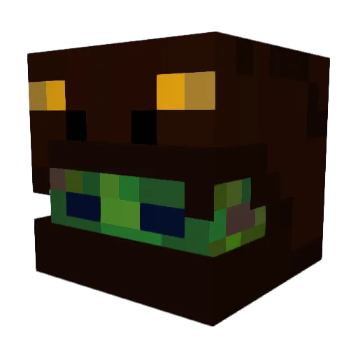 mcfroggy4 Minecraft avatar head, 3D render