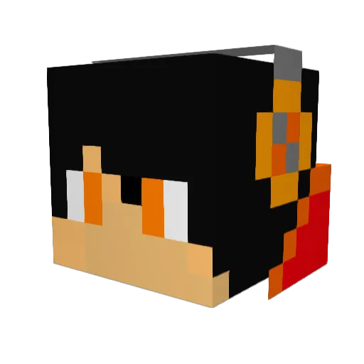 mcgaming3 Minecraft avatar head, 3D render