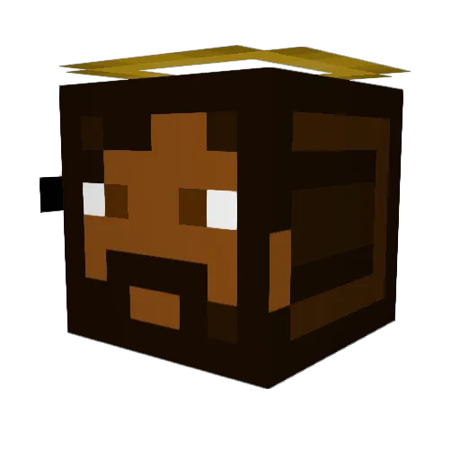 mcgeeles Minecraft avatar head, 3D render