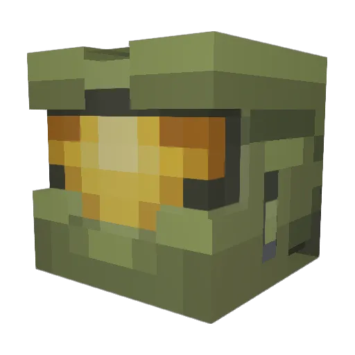 mcglox Minecraft avatar head, 3D render