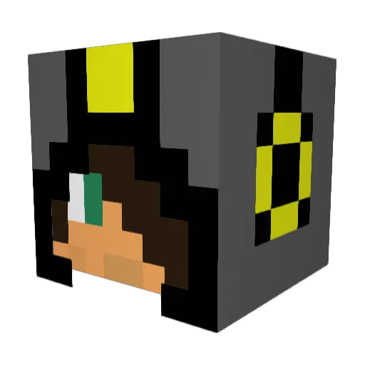 mcgoldricks Minecraft avatar head, 3D render