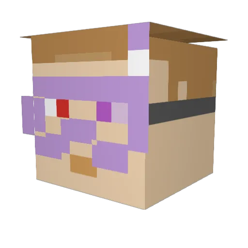 mcgs Minecraft avatar head, 3D render