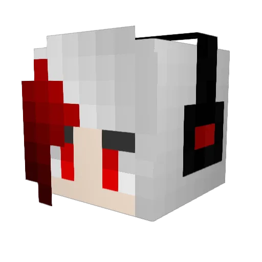 mch0401 Minecraft avatar head, 3D render