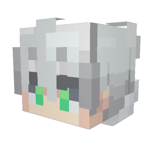 mcherrry Minecraft avatar head, 3D render