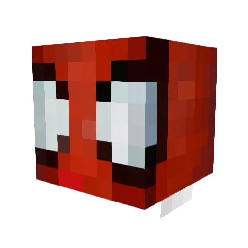 mchiavelli Minecraft avatar head, 3D render