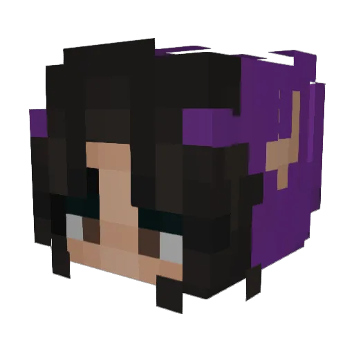 mchla Minecraft avatar head, 3D render