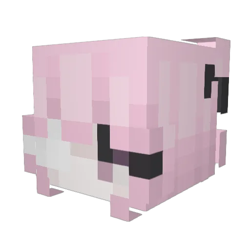 mchlasm Minecraft avatar head, 3D render