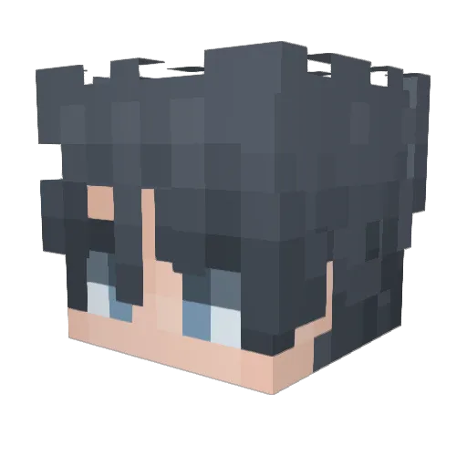 mchling Minecraft avatar head, 3D render