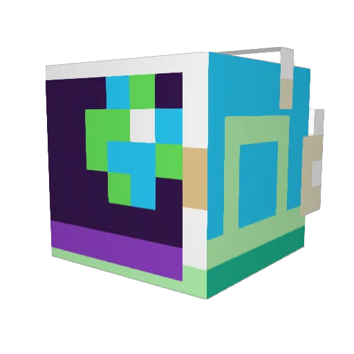 mchlmore Minecraft avatar head, 3D render