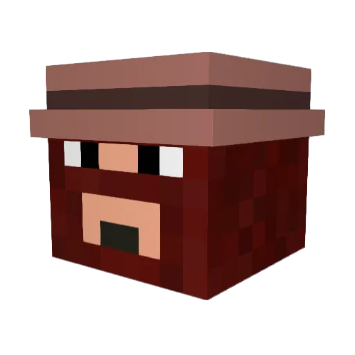 mcio2007 Minecraft avatar head, 3D render