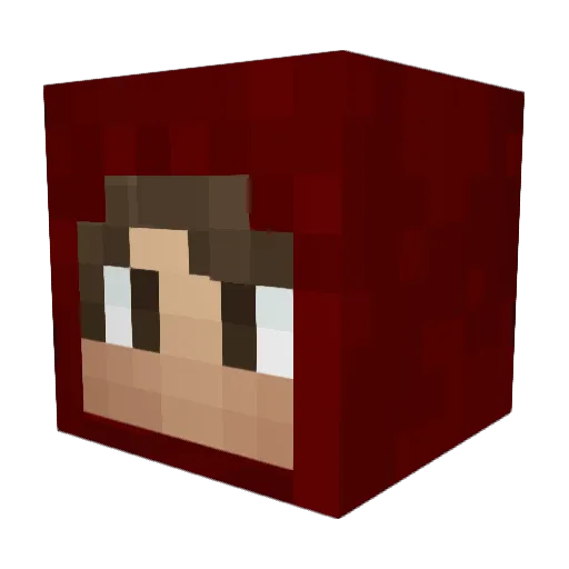 mcitomi Minecraft avatar head, 3D render