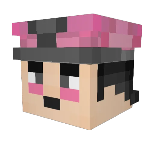 mcjapa Minecraft avatar head, 3D render