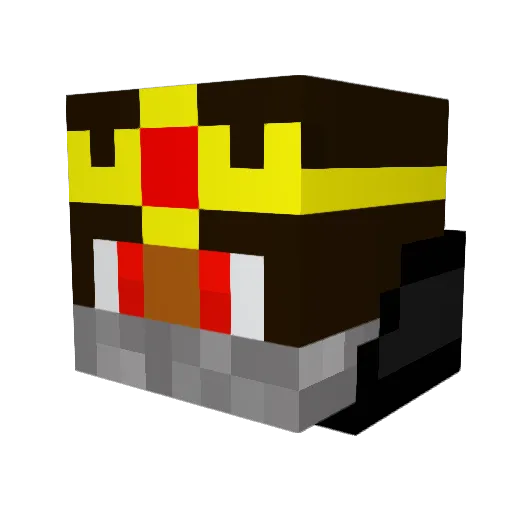 mcjarne Minecraft avatar head, 3D render