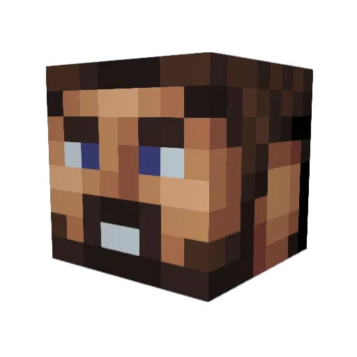 mck2012 Minecraft avatar head, 3D render