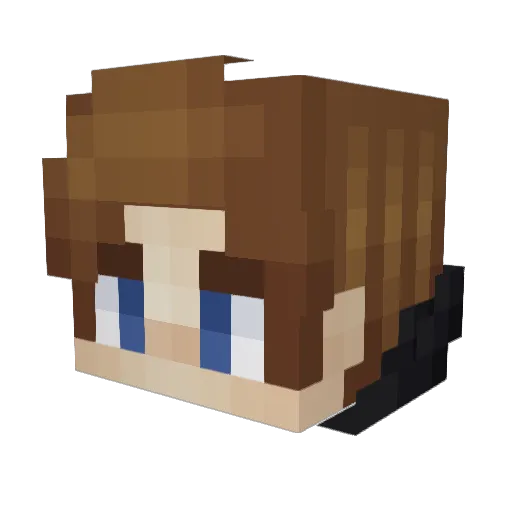 mcke3 Minecraft avatar head, 3D render