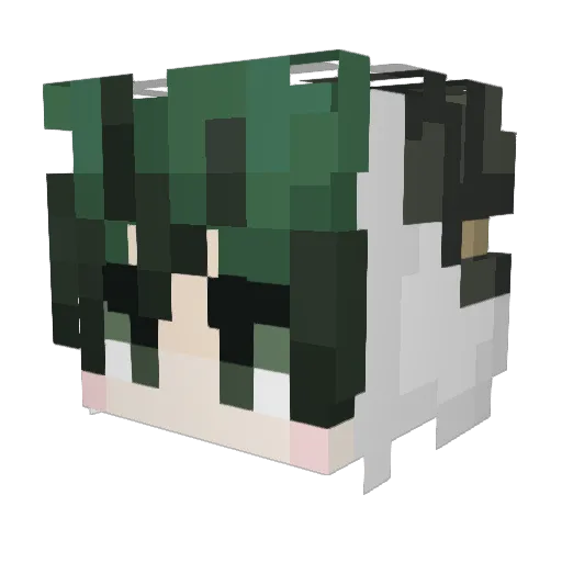 mckie11 Minecraft avatar head, 3D render