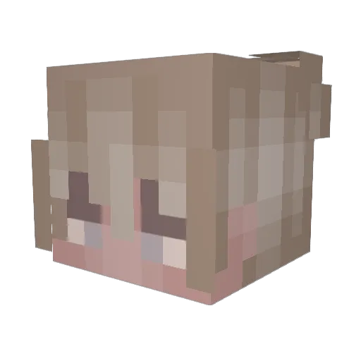 mckrempa Minecraft avatar head, 3D render