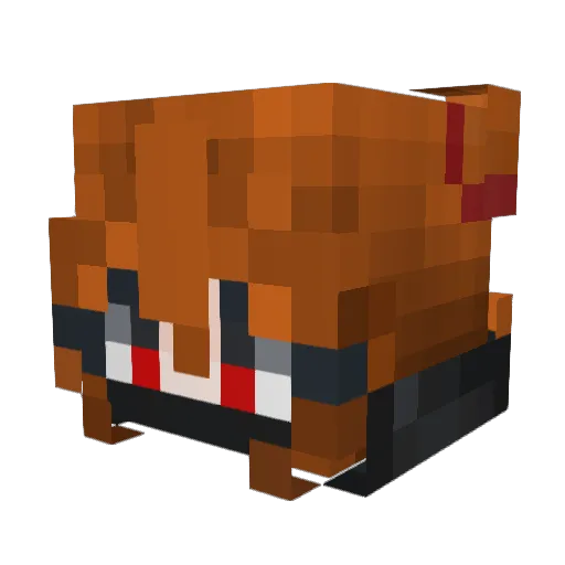 mcksm Minecraft avatar head, 3D render