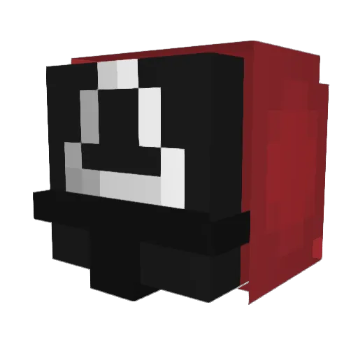 mckxyy Minecraft avatar head, 3D render