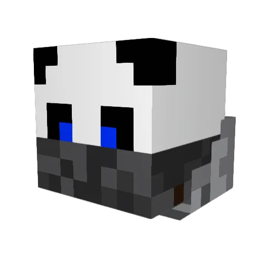 mclena Minecraft avatar head, 3D render