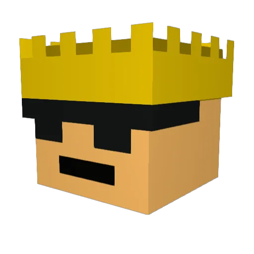 mcloot11 Minecraft avatar head, 3D render