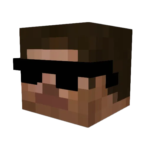 mcluckey1984 Minecraft avatar head, 3D render