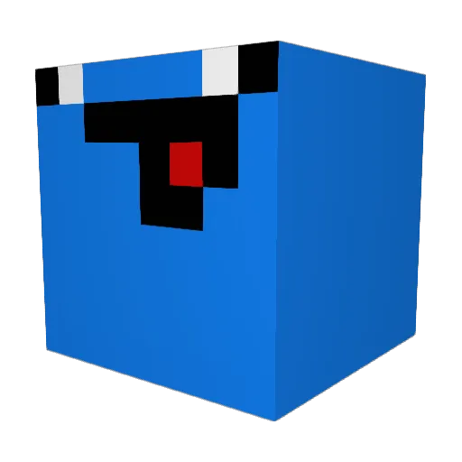 mcluke27 Minecraft avatar head, 3D render