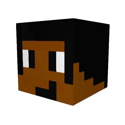 mcm5961 Minecraft avatar head, 3D render